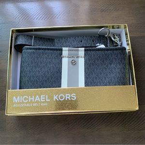 MICHAEL Michael Kors Black and White Belt Bag